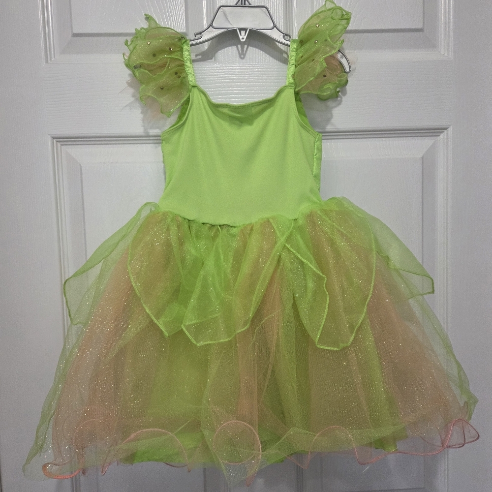 Disney Store Tinkerbell Green Dress Halloween Costume Bundle Toddler Size 3 - Picture 5 of 17